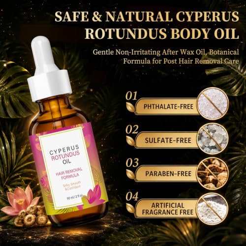 Cyperus Rotundus Oil for Hair Removal - 100% Pure Moisturizing Oil