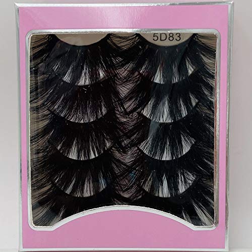 5 Pair 25mm 3D Mink Lashes - Fluffy Long Natural False Eyelashes