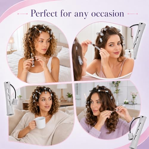 Perm Rods for Short Hair, 30 Piece Curlers Kit - Home Styling