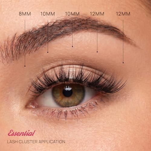DIY Lash Clusters Kit - 8-14MM Wispy Eyelash Extensions with Glue