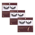 i-Envy 3 Pairs False Eyelashes C Curl Invisible Band Salon Lash
