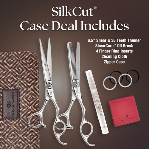 Olivia Garden SilkCut Professional Shears & Thinner Case