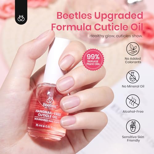 Beetles Natural Rose Cuticle Oil 15ml - Nourishing Nail & Cuticle Care