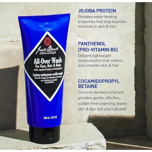 Jack Black Body & Hair Cleanser ? Mens Body Wash, Mens Shampoo, Skin Care, Hair Care, Body Wash Men, Sulfate?Free