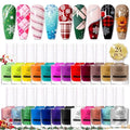 Born Pretty 24-Color Nail Art Stamping Polish Set - Holographic & Chameleon Effect