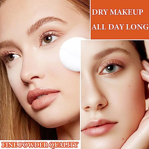 Oil Control Loose Face Powder with Puff, Translucent Setting Powder