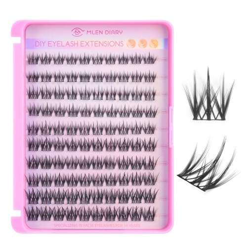 MLEN DIARY Cluster Lashes 100pk - DIY Eyelash Extensions 10-16mm