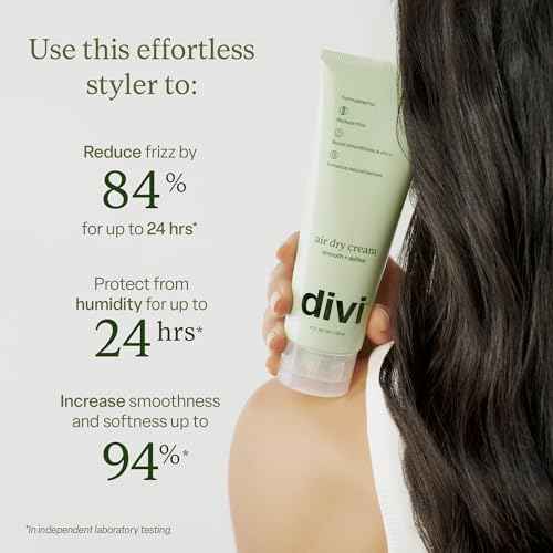 Divi Heat Free Duo ? Includes 30ml Scalp Serum & Air Dry Cream ? Strengthens Roots, Smooths Frizz & Enhances Natural Texture for Healthy, Shiny Hair, 2 Piece Set