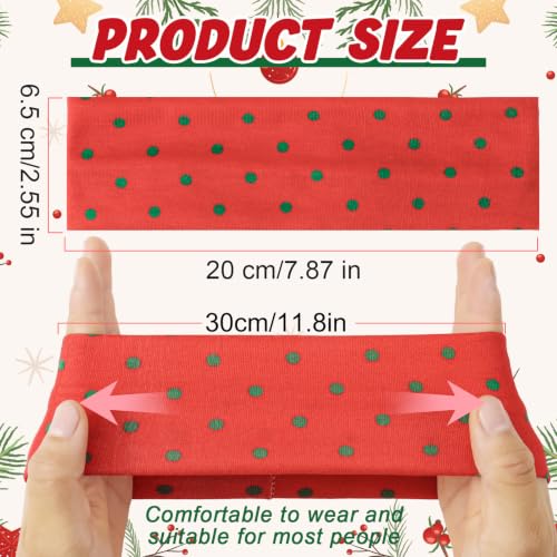 Non-Slip Christmas Headbands for Women - 16 Pack Holiday Hair Accessories