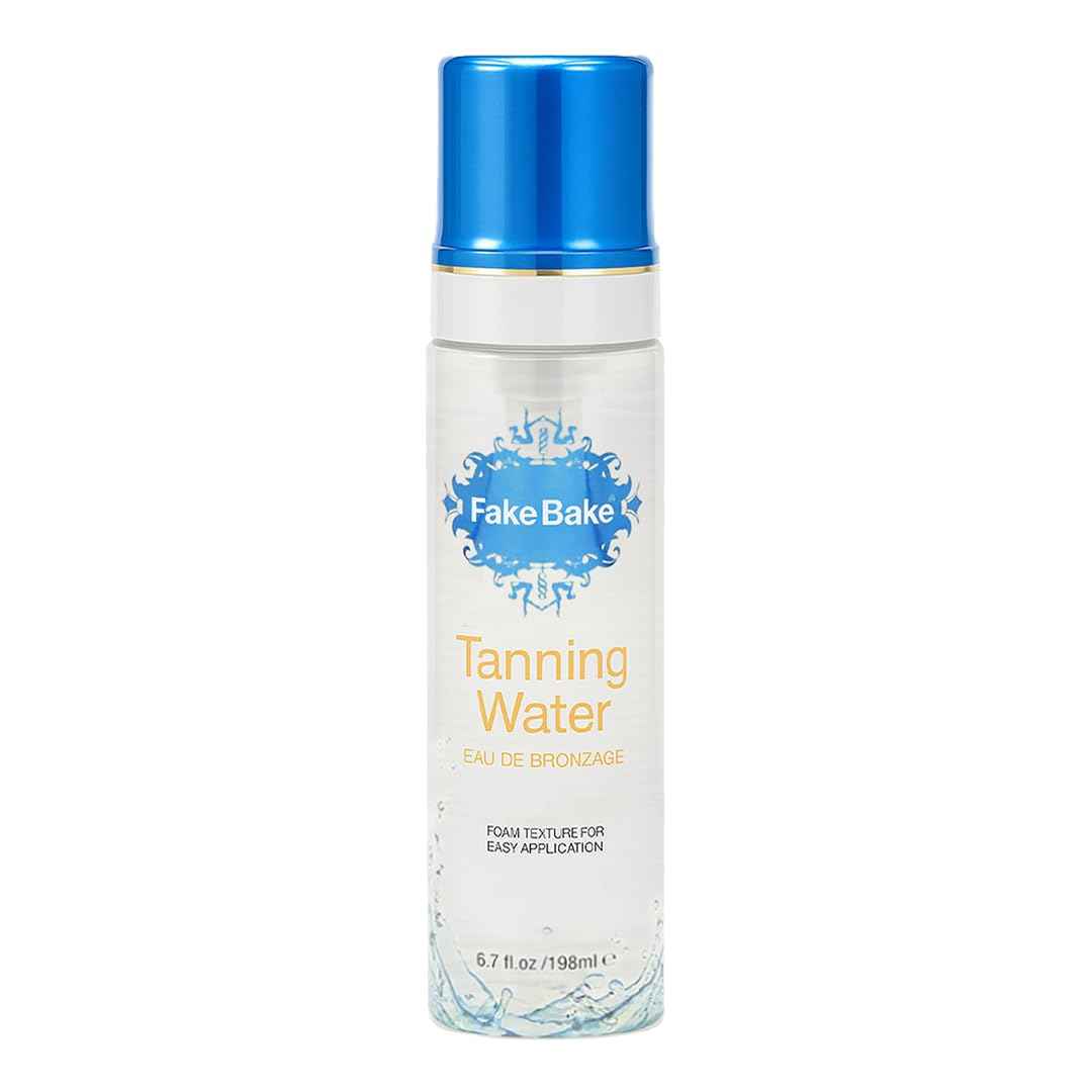Fake Bake Foam Tanning Water Self Tanner Instant Glow with Hydrating Passion Flower Rejuvenation - Natural Looking Sunless Bronzing for Women & Men - 6.7 oz