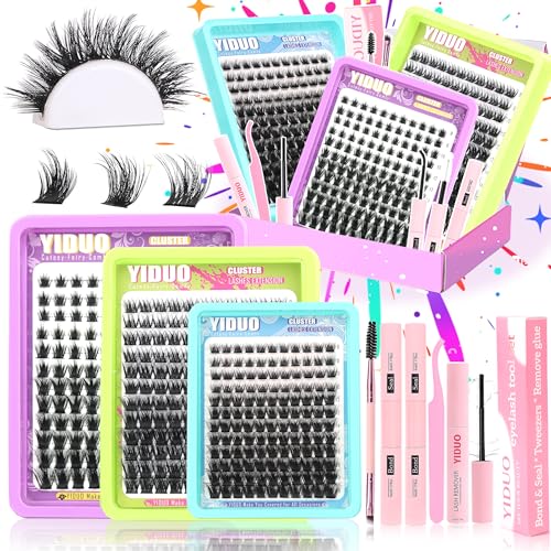 YIDUO Lash Clusters Kit - Volume, Manga & Dramatic Styles