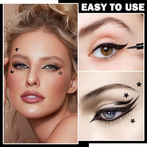 5-Piece Dual-Sided Liquid Eyeliner Stamp Pen Set