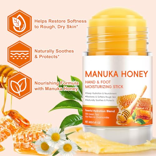 Manuka Honey Moisturizing Stick for Dry Feet & Elbows