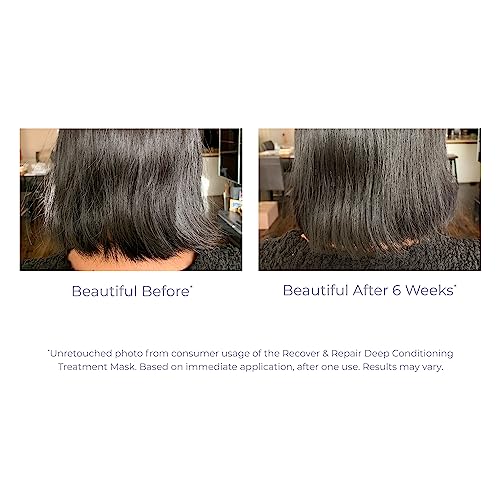 DERMA E Recover & Repair Deep Conditioning Treatment Mask - Argan Oil Hydrating Hair Mask Restores Dry, Damaged, Color Treated or Frizzy Hair, 5 Oz