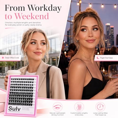 144pcs Wispy D Curl Lash Clusters 10-16mm DIY Eyelash