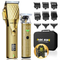 FADEKING Cordless Hair Clippers & T-Blade Trimmer Kit, Professional Barber Set