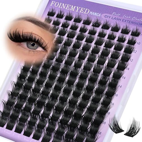 Manga Lash Clusters - Wispy Spiky Eyelash Extensions, 140pcs