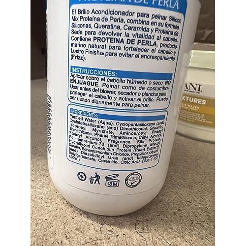 Silicon Mix Protieina De Perla Shampoo & Treatment 16oz & Leave-in 8oz & Polisher 4oz "Set"