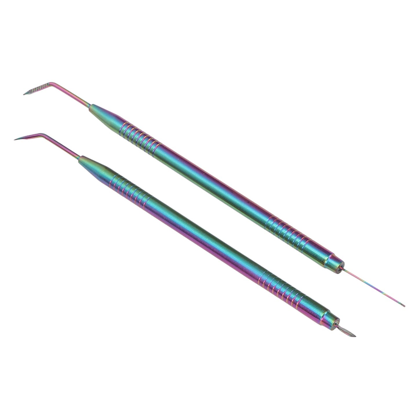 Brrnoo 2 Pieces Eyelash Perm Tool,Lash Separator Tint Tool,Stainless Steel Lash Rods Tool with Comb for Eyelash Eyebrow Perming Tinting Curling Extensions (Colorful)