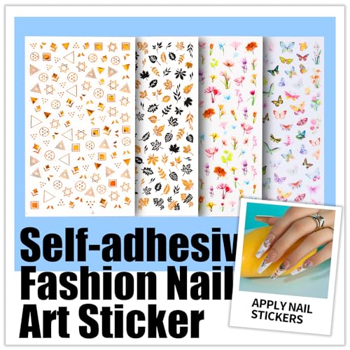 Teenitor Nail Art Brush Set with Stickers, Gems & Foils – 15 Brushes, 12 Glitter Pots