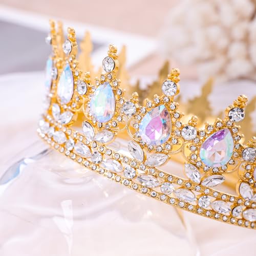 Crystal Rhinestone Queen Crown Tiara for Women