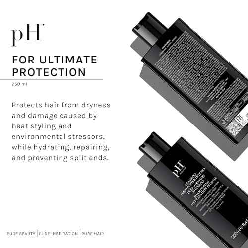 pH PURE HAIR Deep Moisture Shampoo - Sulfate-Free, Hydrating pH Balanced Shampoo for Dry, Damaged & Color-Treated Hair with Kokum Butter & Rose Extract - 8.45 oz