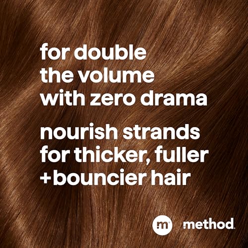 Method Volumizing Shampoo, Pure Peace with Rose, Peony, and Pink Sea Salt Scent Notes, Paraben and Sulfate Free, 14 oz (Pack of 1)