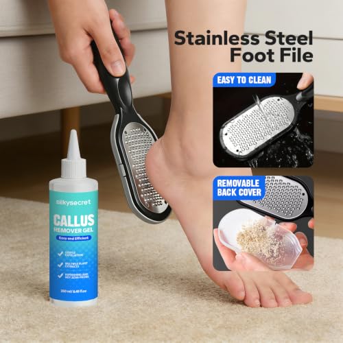SilkySecret Callus Remover Gel for Feet - Extra Strength Foot Softening & Cracked Heel Treatment