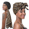 2-in-1 Silk Press Wrap Cap & Hair Net for Curly Hair
