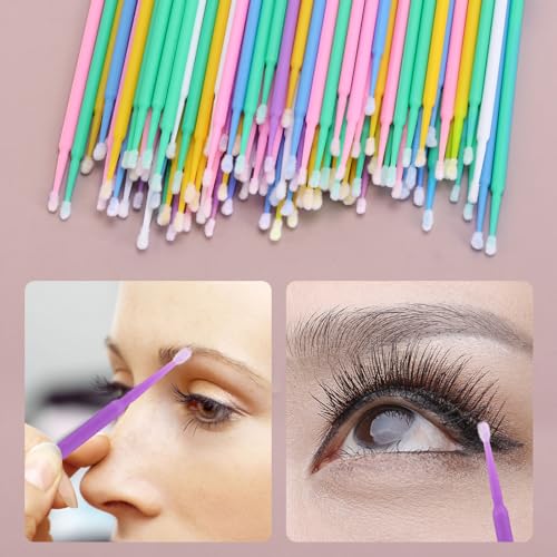 Micro Applicator Brushes 1200 Pcs - Eyelash Extension Wands