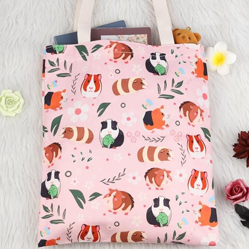 XYANFA Guinea Pig Makeup Bag - Cute Animal Gifts For Girls & Women - Zipper Pouch (Tote Bag)