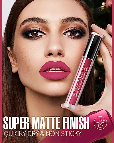 Long Lasting Red Lipstick for Women - Matte, Waterproof & Hydrating