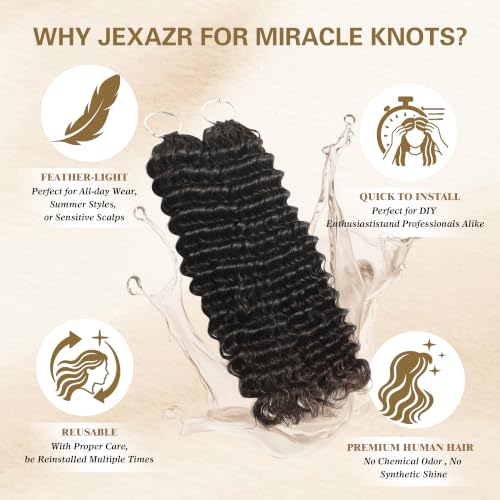 Feather Crochet Hair 14 Inch 120g Human Hair Extensions