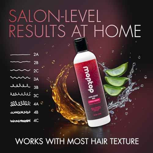 MopTop Salon Anti Frizz Hair Gel ? Salon Quality Curl Defining Gel to Enhance Wavy, Curly and Kinky-Coily Hair, Medium Hold, For Frizz Control, with Aloe, Sea Botanicals & Honey (Citrus Medley, 32oz)