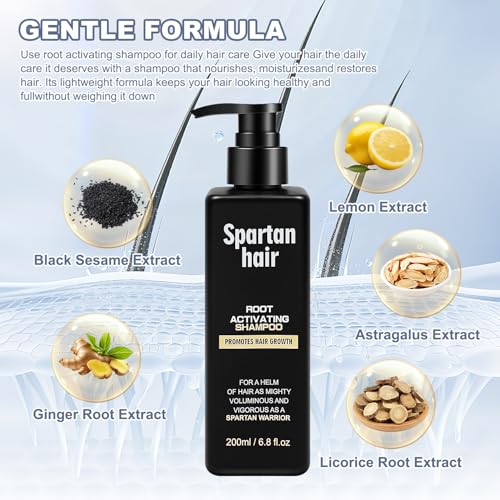Root Activator Shampoo for Men & Women - Strengthening Formula for Thinning Hair
