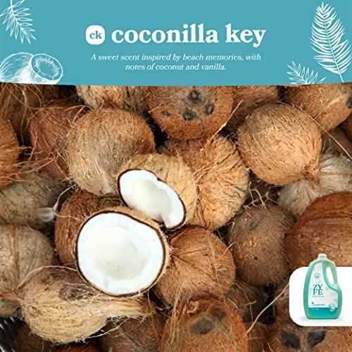 Vitamin infused Liquid Hand Soap Refill - Natural Plant Derived Moisturizing Handsoap with Essential Oil Fragrance Coconilla Key - Soft Hand Wash for Kitchen & Bathroom - Lush Soft Soap 64oz