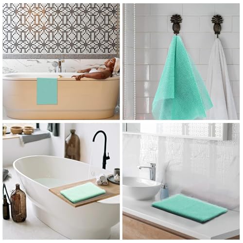 UJFQBH Green African Bath Sponge Exfoliating Loofah Long Body Scrubber for Daily Use
