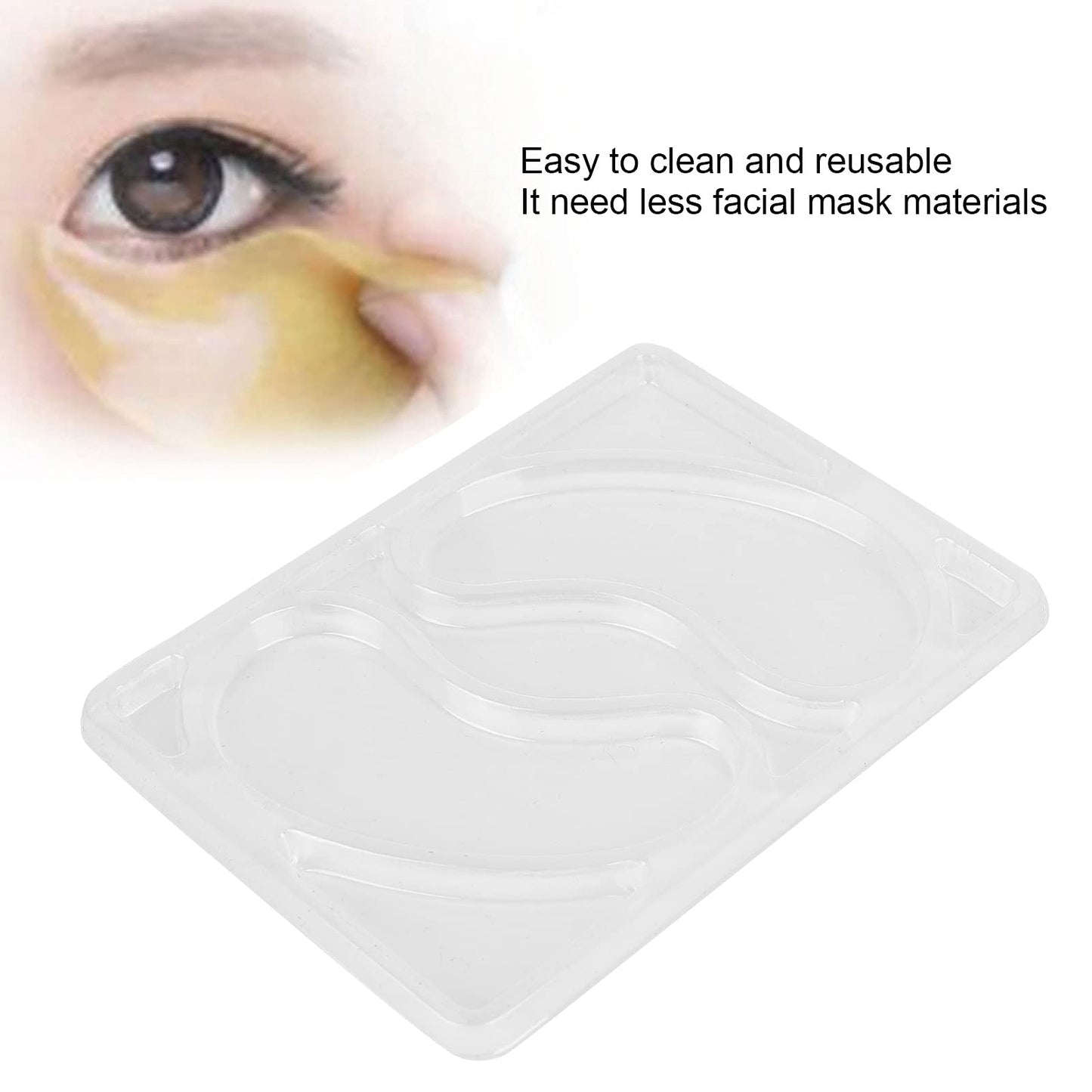 Eye Mask Mold, 5Pcs Reusable Eye Mask Molds Multifunctional Mask Patch Tray Plate Set Reusable Portable Eye Patches Molds for Facial Mask Machine