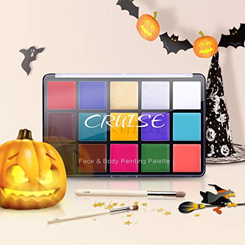 UCANBE 15 Colors Face Paint Oil Professional FX Makeup