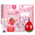 Strawberry Skincare Gift Set, 15-Piece Teen & Travel Kit