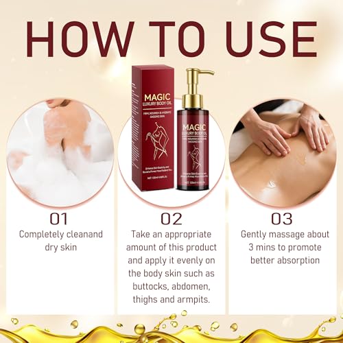 Body Firming Oil ? Nourishing & Hydrating Dry Oil with Vitamin E & Natural Oils, Fast-Absorbing Serum for Crepe Skin, Helps Improve Elasticity & Smooth Skin Appearance, Full Body Care, 120ML