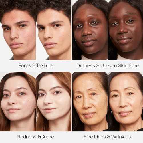 Saie Glowy Super Skin Tint Liquid Foundation - Weightless + Dewy Foundation with Lightweight Medium Coverage - Hydrating Face Makeup + Skin Care Serum Hybrid with Hyaluronic Acid - Shade 10 (1.01 oz)