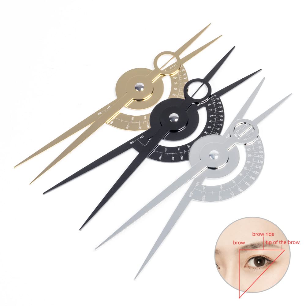 Stainless Steel Golden Ratio Microblading Permanent Makeup Mapping Eyebrow Measure Tool Position Eyebrow Divider Ruler