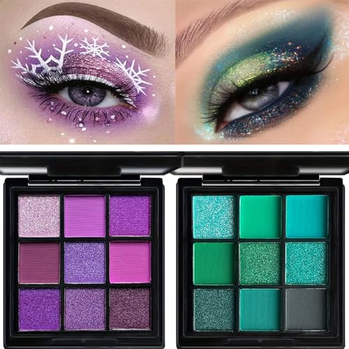 Eyeshadow Palette Set 2 Pcs Matte Shimmer Highly Pigmented
