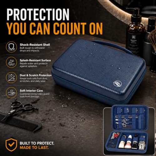 Boobowl Hard Travel Case for Hair Clippers & Trimmer Storage