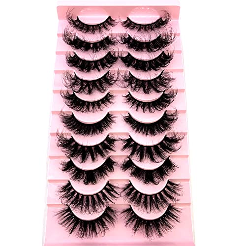 3D Mink Effect False Eyelashes - Fluffy Curl Lashes (MX-3)