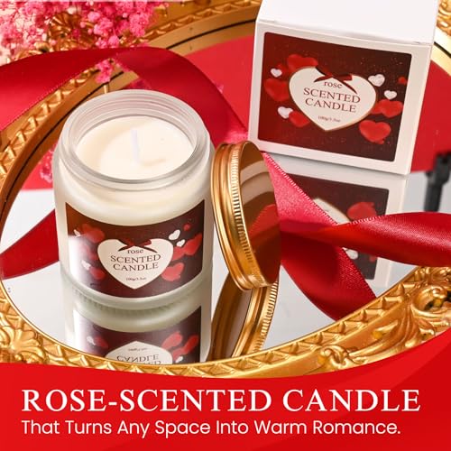 Luxury Valentine¡¯s Spa Gift Set for Her ? 10-Piece Romantic Self-Care Box with Scented Candle, Bath & Body Treats, Relaxation Spa Kit for Women ? Perfect Valentine¡¯s Day Gift