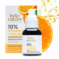 By Nature Gel Face Moisturizer - 10% Vitamin C + Collagen Peptide Moisturizer for Face and Neck - Energize and Hydrate Dull Skin + Fade Dark Spots - Dry Skin Face moisturizer Gel