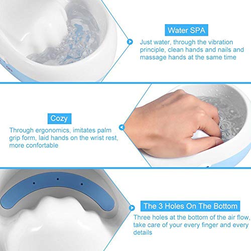Nail Bubble Bowl, Electric Nail Soaking Bowl Manicure Hand Massage Spa Soak Nail Polish Remover Softening Machine Nail Art Tool for Beauty Salon and Home