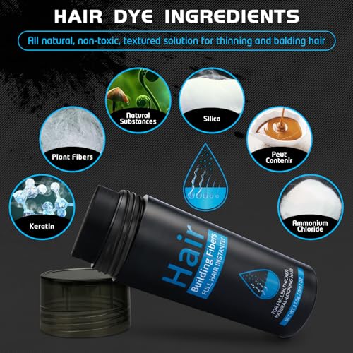 Aliver Hair Fibers for Thinning Hair - Black 27.5g